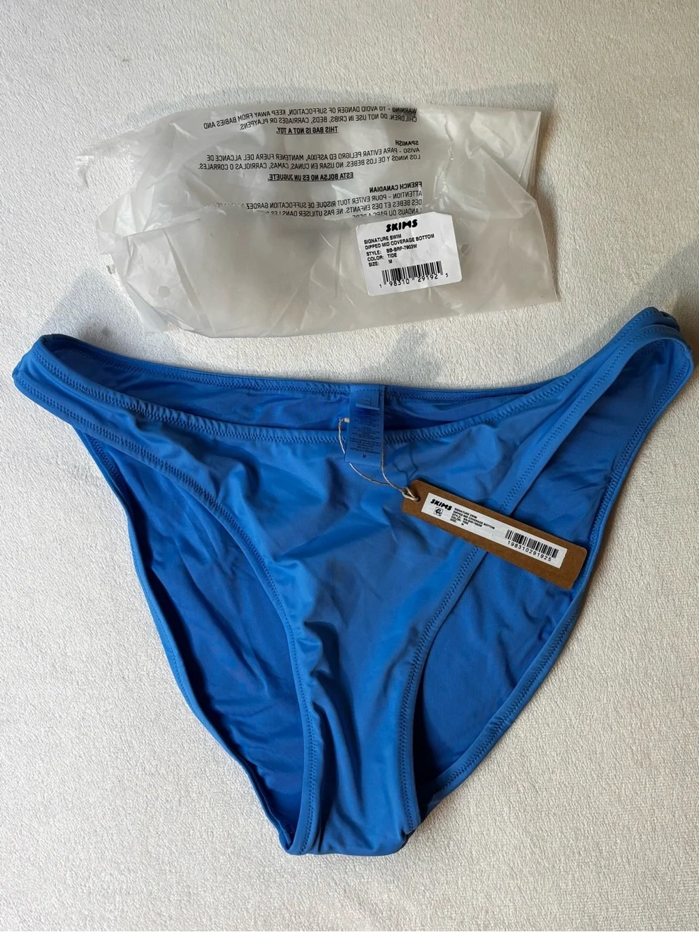 SKIMS Signature Swim Dipped Mid Coverage Bikini Bottom